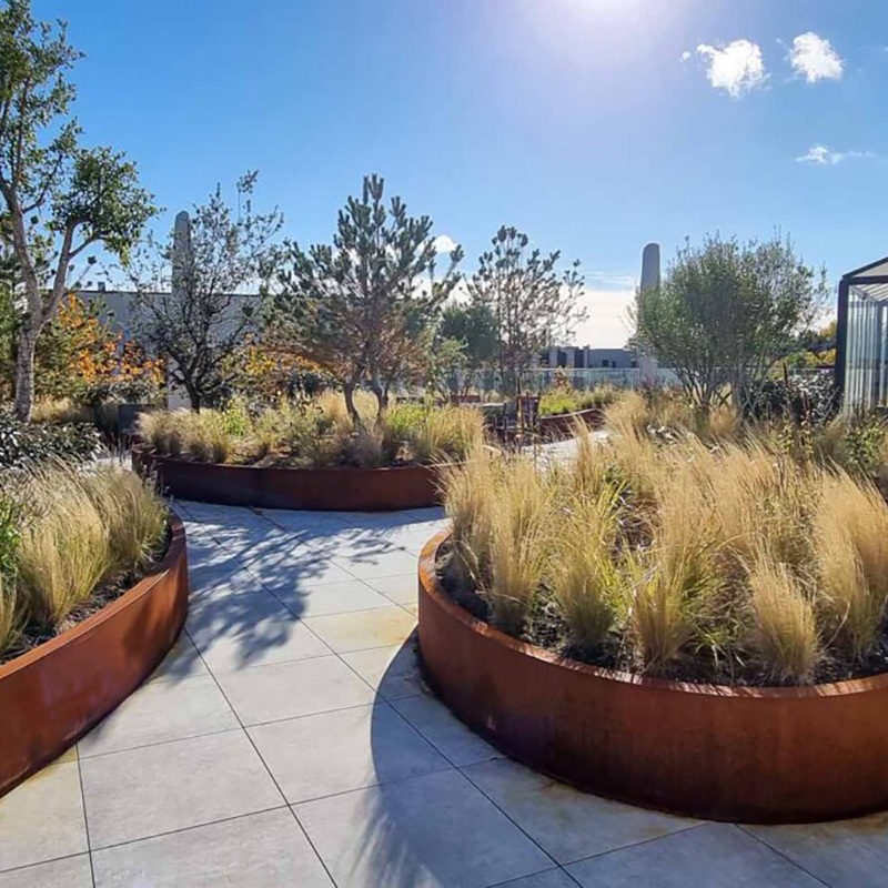Anelli per alberi in acciaio corten