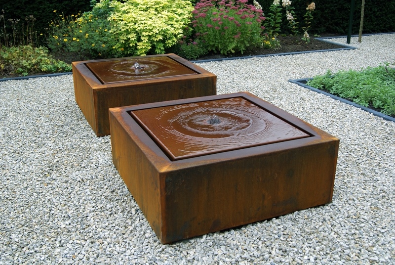 Corten Steel Water Feature Corten Steel Water Feature