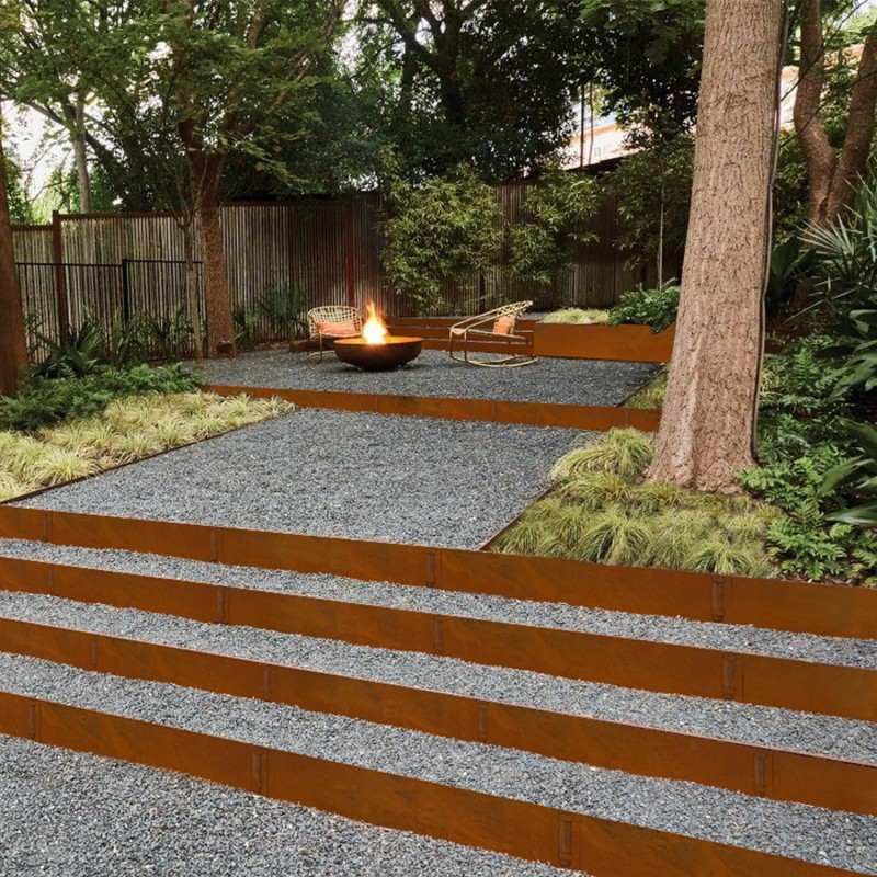 Metalen tuinrand/gazonafscheiding