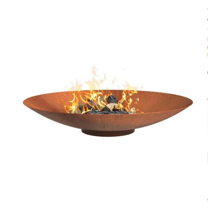 Braciere in acciaio corten
