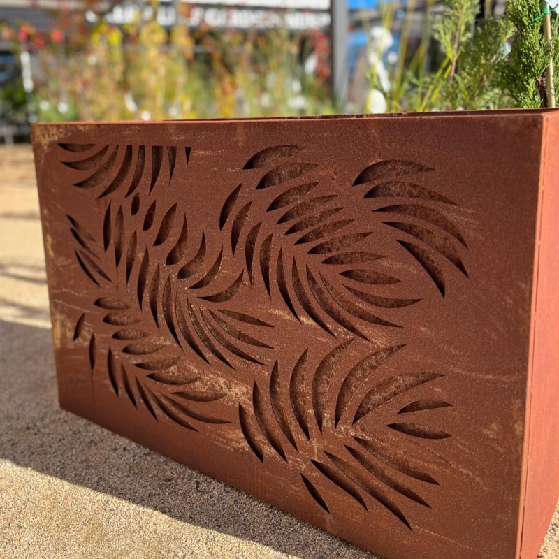 Corten Steel Rectangle Pot  Corten Steel Rectangle Pot