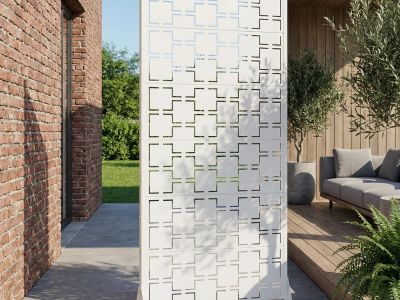 Panneau de clôture métallique occultant