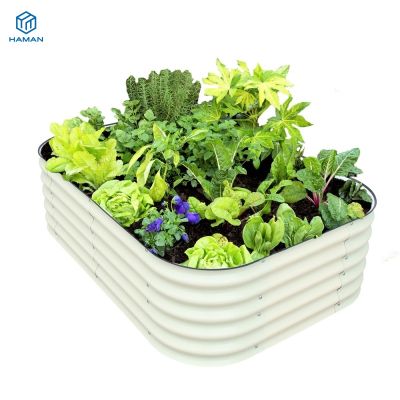Gartenbetten aus verzinktem Stahl