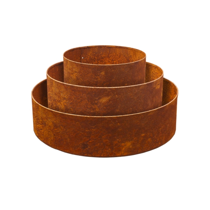Anelli per alberi in acciaio corten