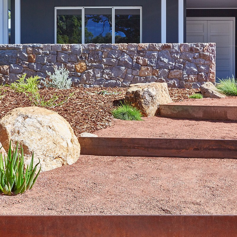 Corten Steel Retaining Wall