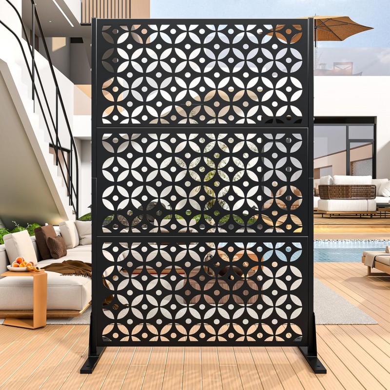 Pantalla de privacidad de metal para exteriores