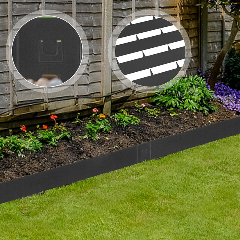 Black Metal Yard Edging