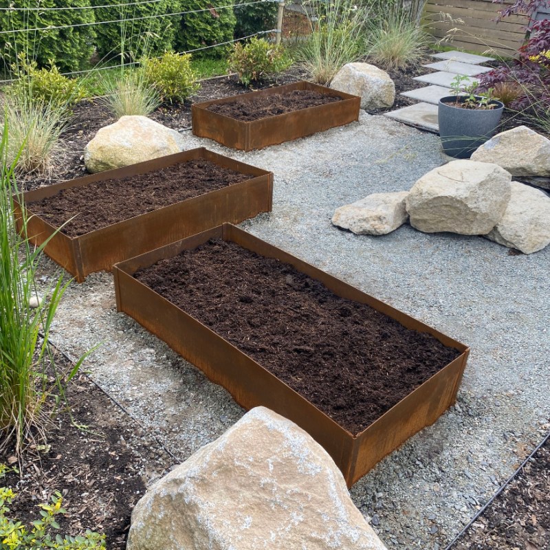 Corten Steel Raised Garden Bed