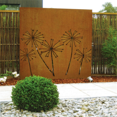 Schermi privacy in acciaio corten