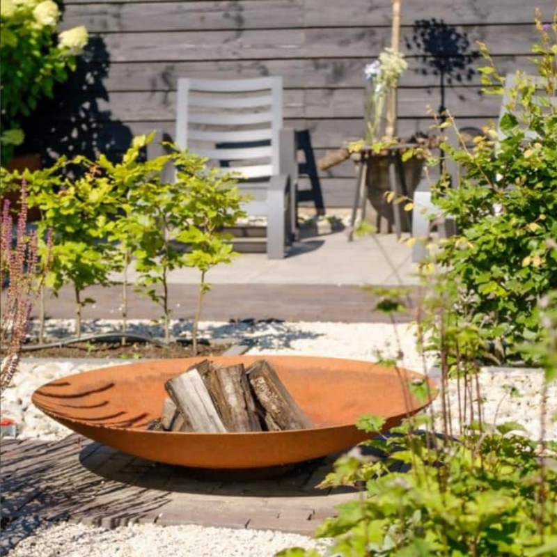 Braciere in acciaio corten