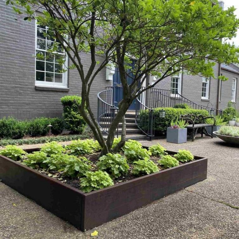 Corten Steel Raised Garden Bed Corten Steel Raised Garden Bed