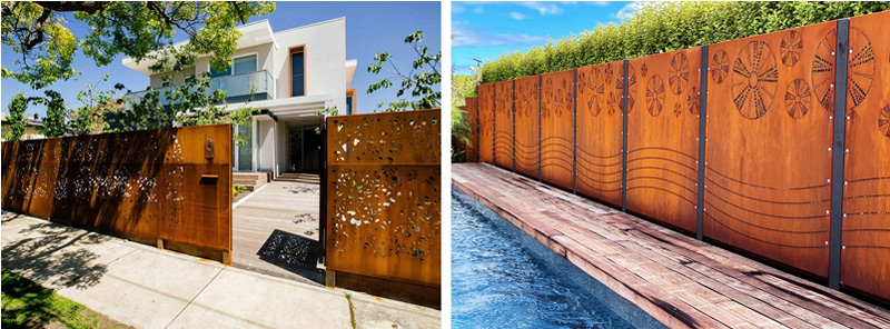 Vallas de acero corten Vallas de acero corten