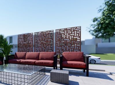 Corten Laser Cut Panels