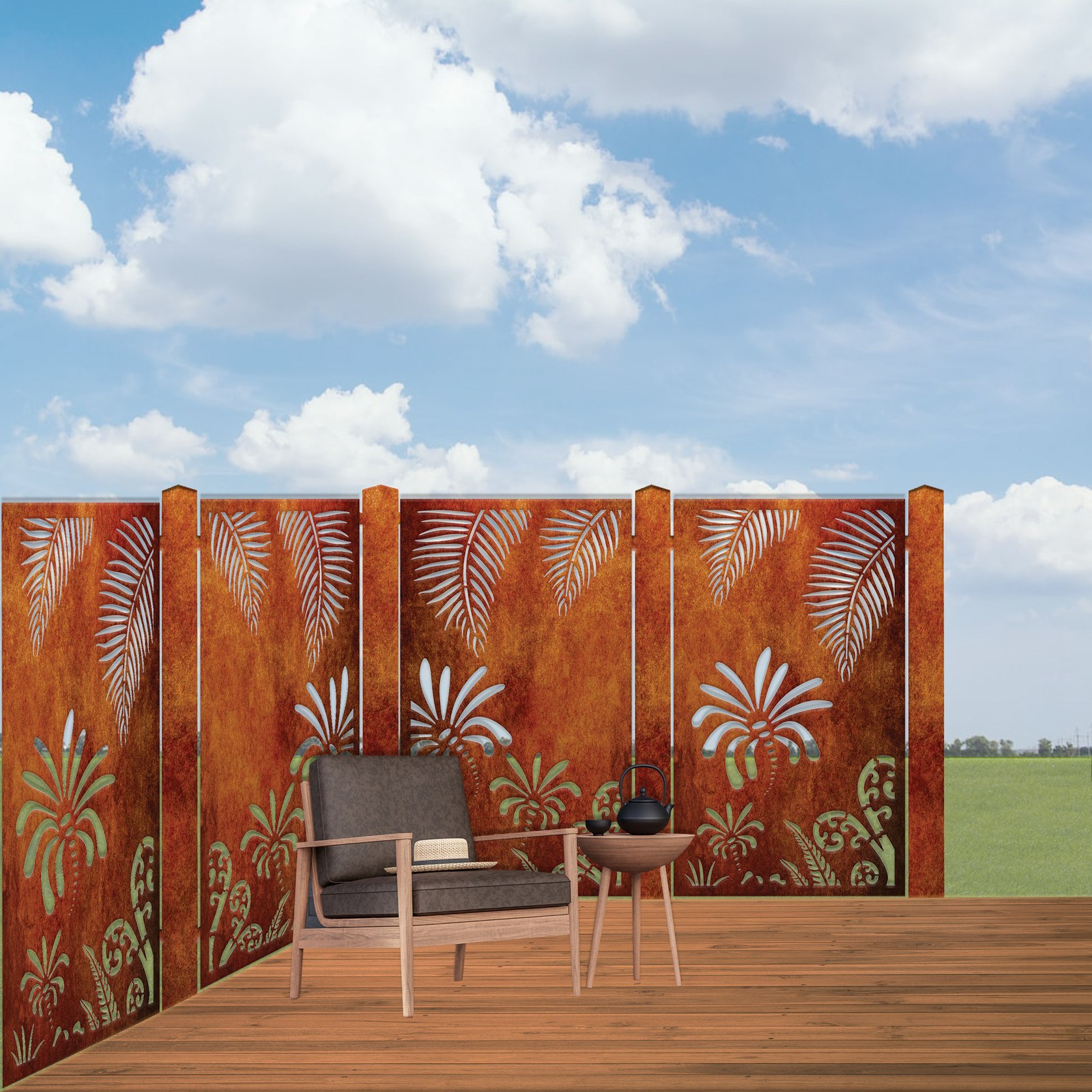 Панели Corten Laser Cut Панели Corten Laser Cut