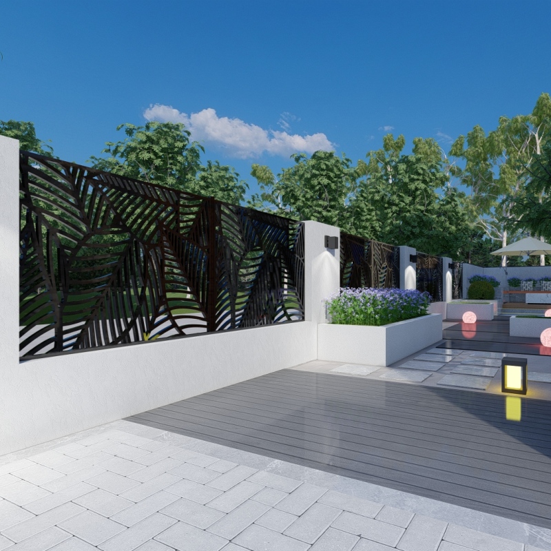 Outdoor Metal Privacy Panels
