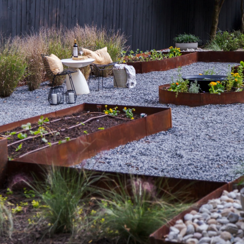 Corten Steel Raised Garden Bed