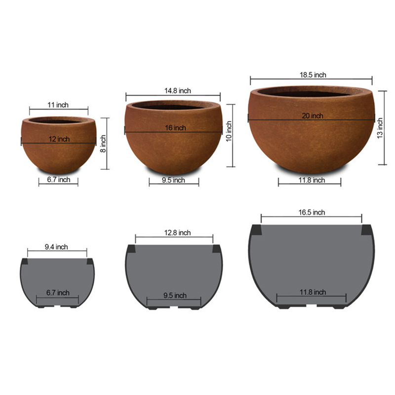 Steel Planters Outdoor