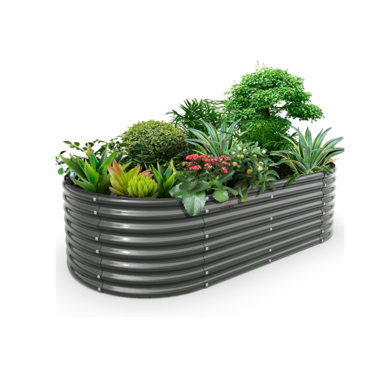 Corrugated Iron Raised Beds