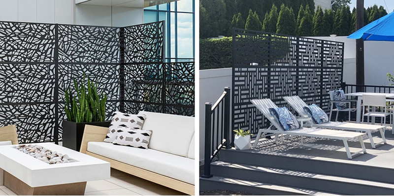 Sichtschutz aus Aluminium Sichtschutz aus Aluminium
