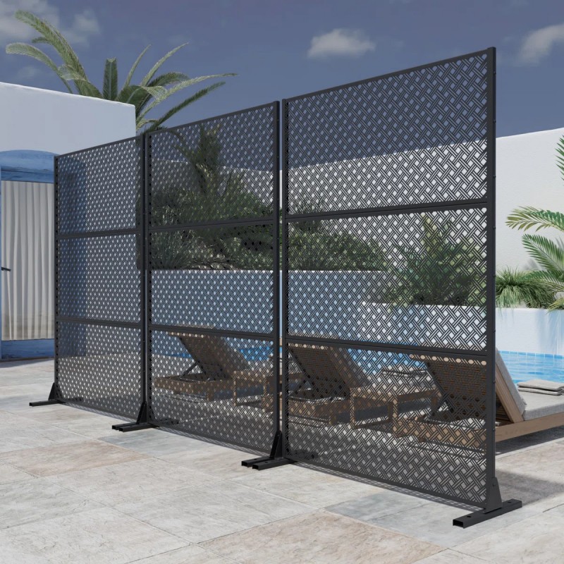 Pantalla de privacidad de metal