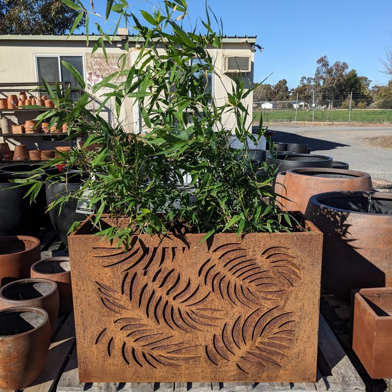 Corten Steel Rectangle Pot