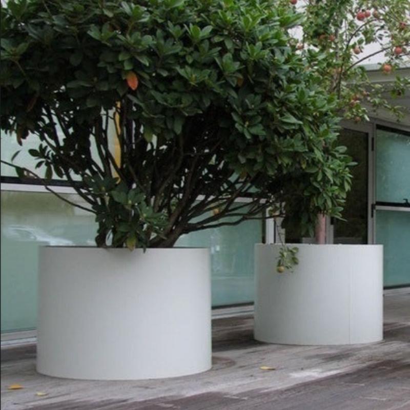Round Aluminium Planters Round Aluminium Planters