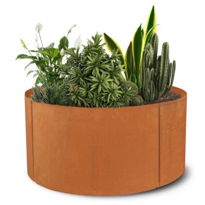 Corten Steel Round Raised Bed